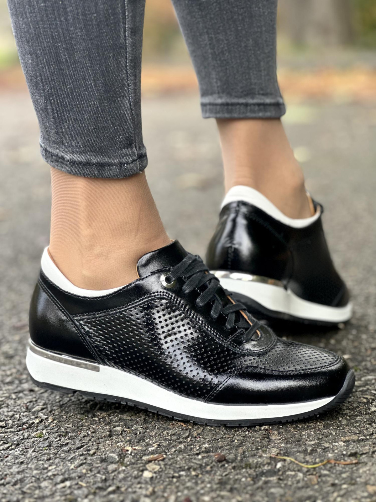 Sneakersy ze skóry naturalnej, Polskiej produkcji