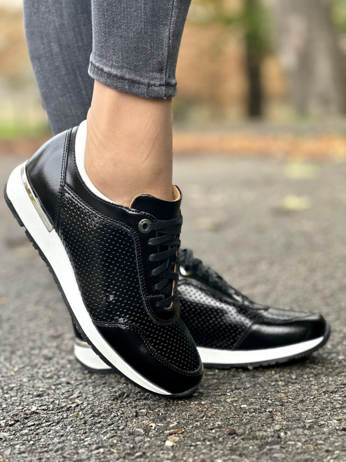 Sneakersy ze skóry naturalnej, Polskiej produkcji