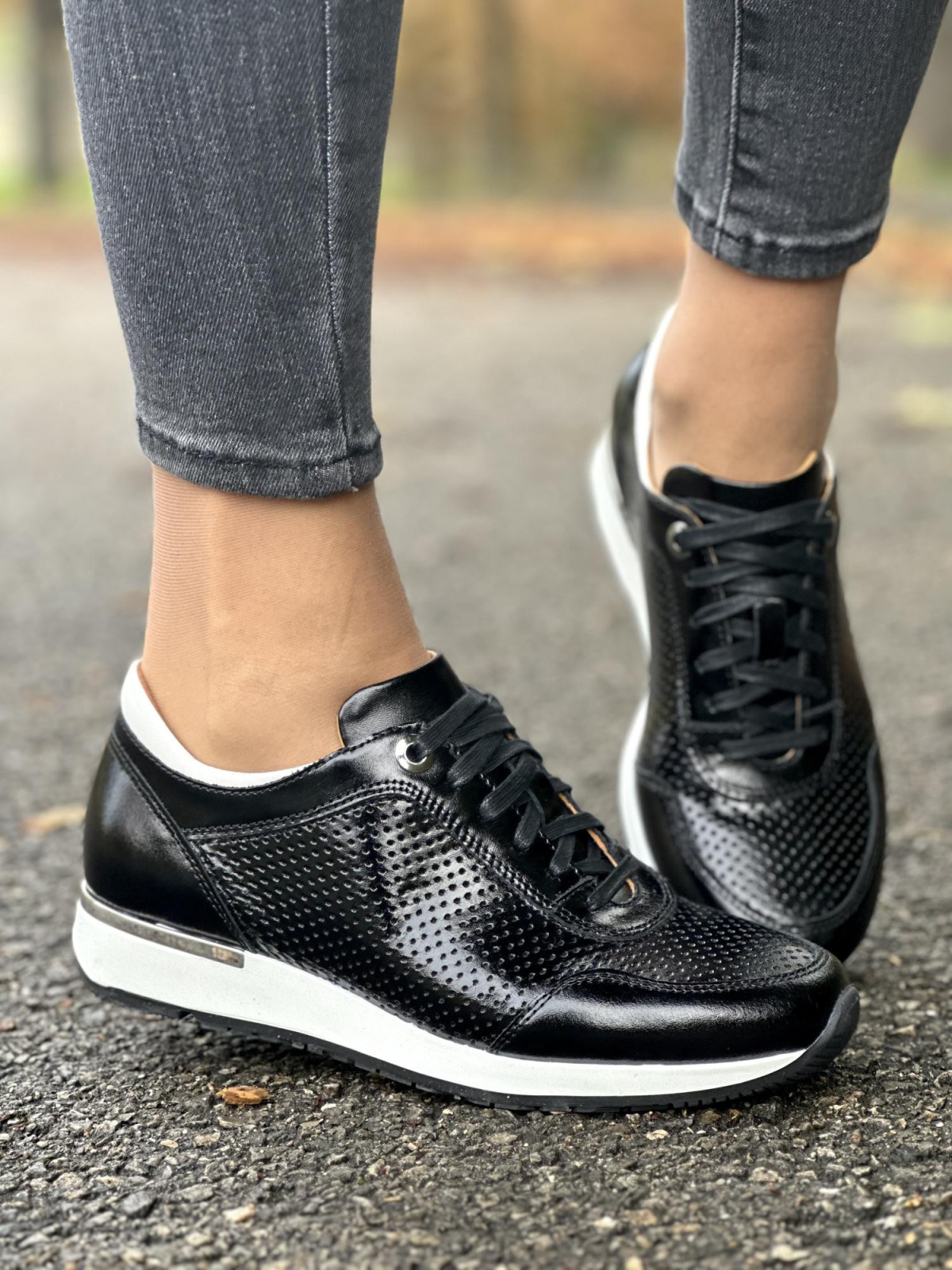 Sneakersy ze skóry naturalnej, Polskiej produkcji