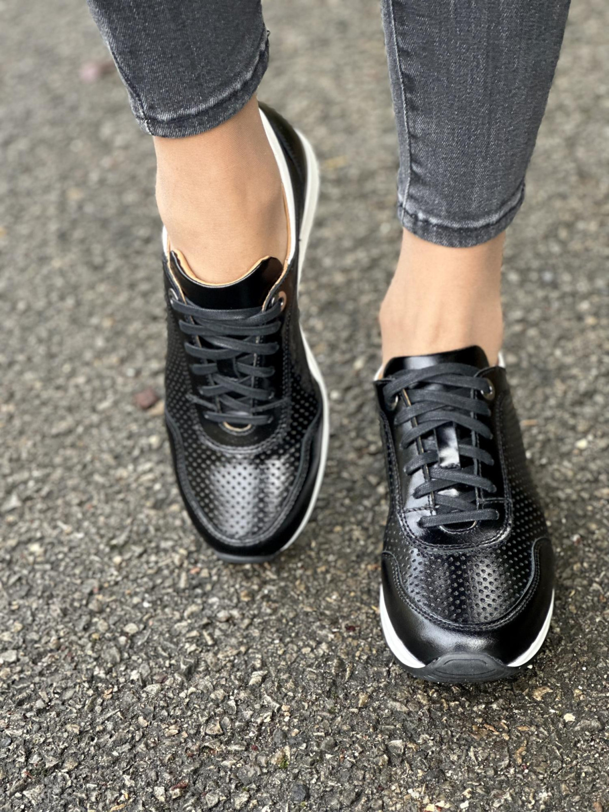 Sneakersy ze skóry naturalnej, Polskiej produkcji