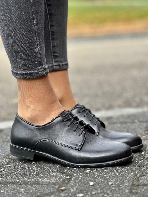 Damskie półbuty ze skóry naturalnej, Polskiej produkcji