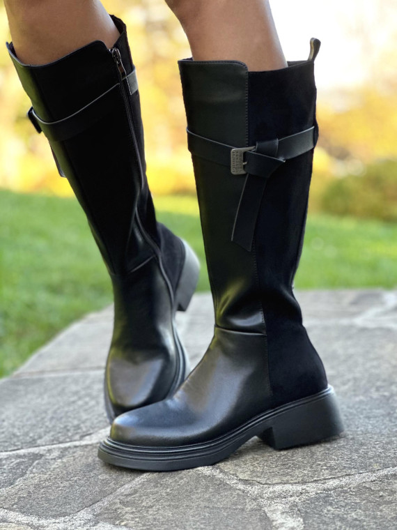 Kozaki ze skóry naturalnej