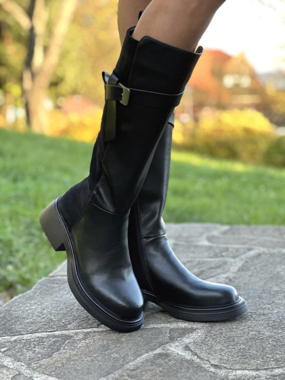 Kozaki ze skóry naturalnej