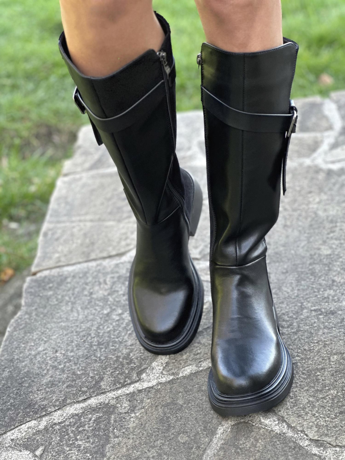 Kozaki ze skóry naturalnej