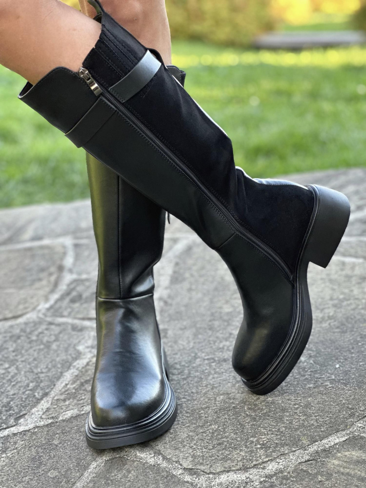 Kozaki ze skóry naturalnej