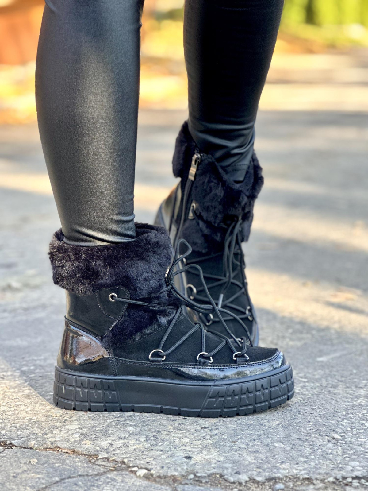 Eleganckie śniegowce z naturalnej skóry