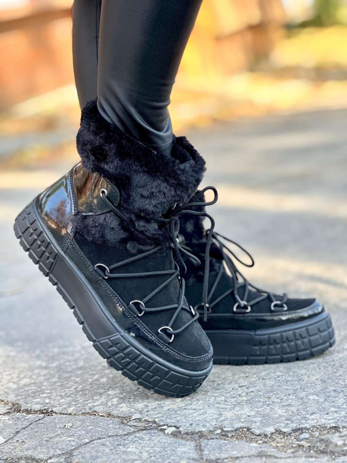 Eleganckie śniegowce z naturalnej skóry