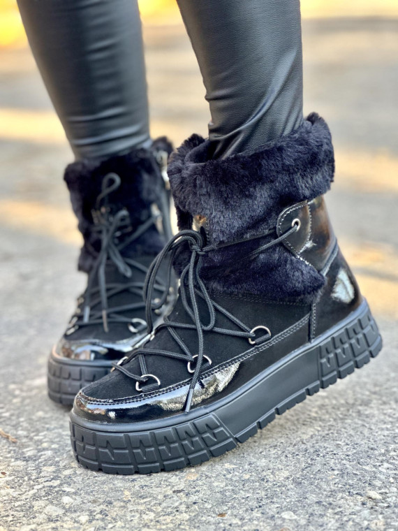 Eleganckie śniegowce z naturalnej skóry