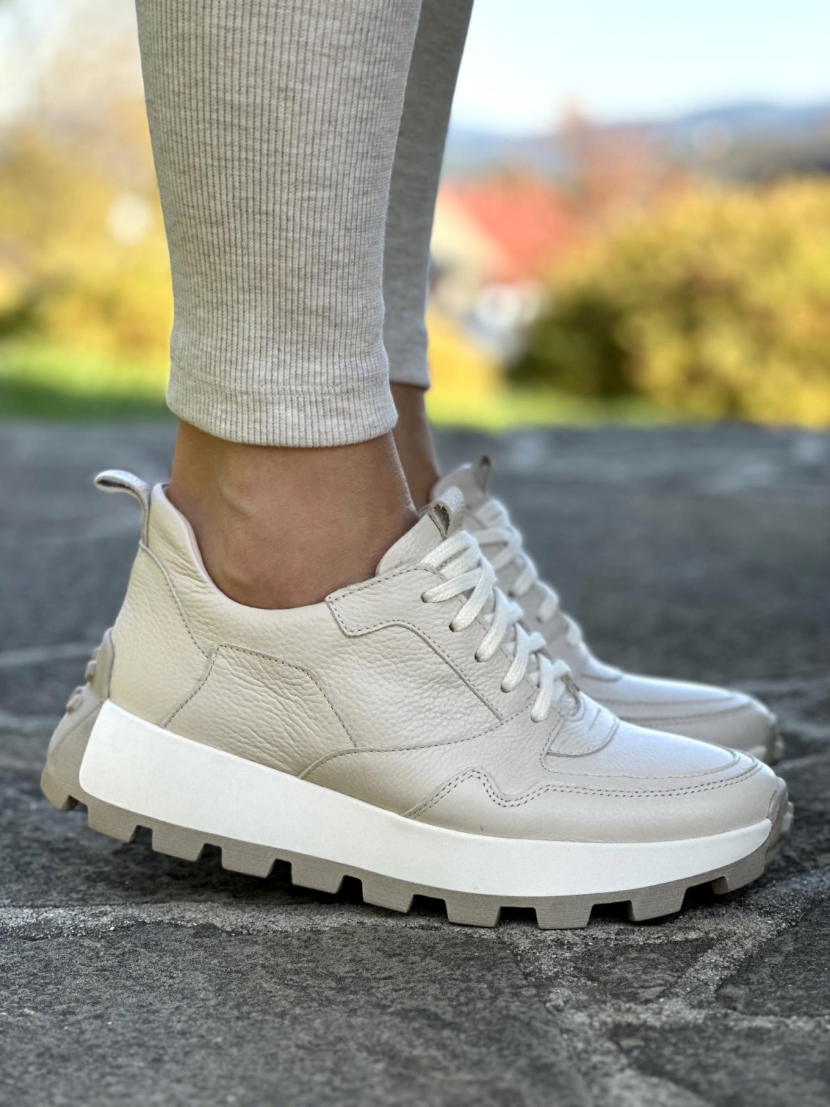 Sneakersy OLEKSY ze skóry Polskiej produkcji