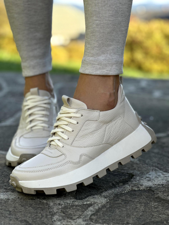 Sneakersy OLEKSY ze skóry Polskiej produkcji