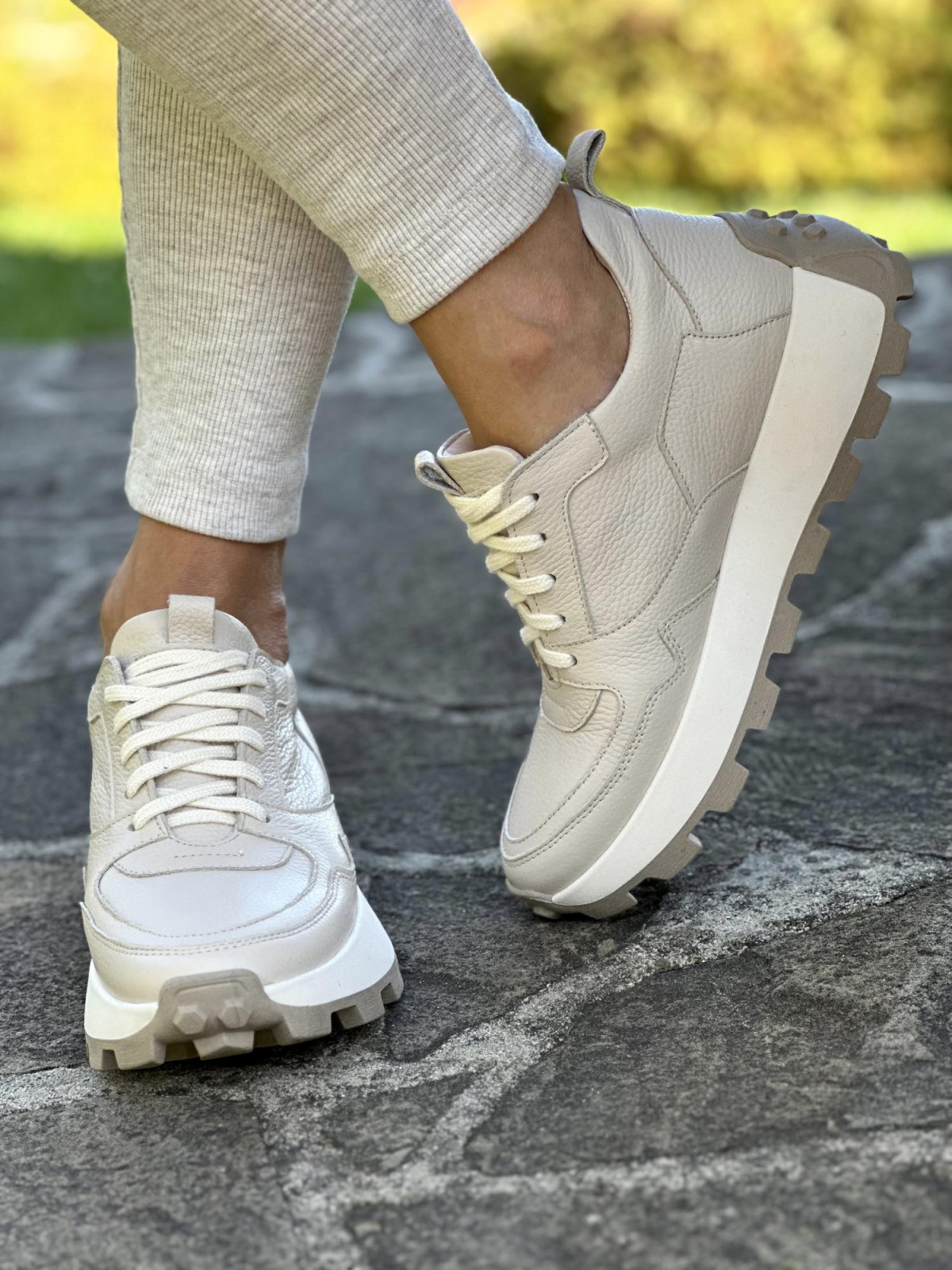 Sneakersy OLEKSY ze skóry Polskiej produkcji