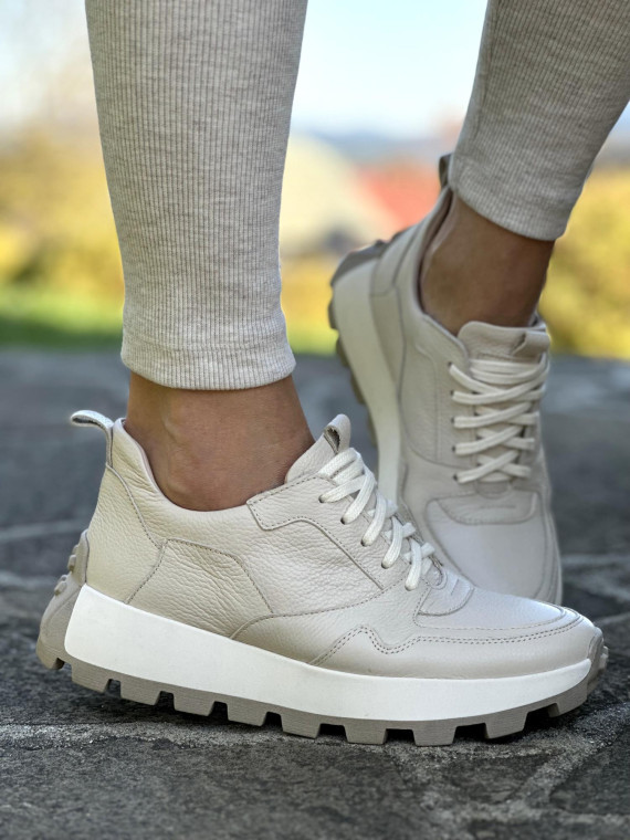 Sneakersy OLEKSY ze skóry Polskiej produkcji