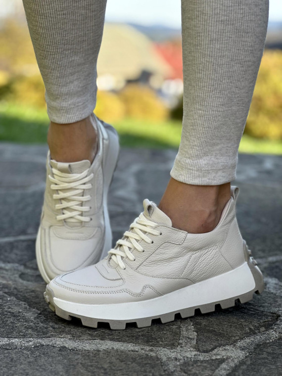 Sneakersy OLEKSY ze skóry Polskiej produkcji