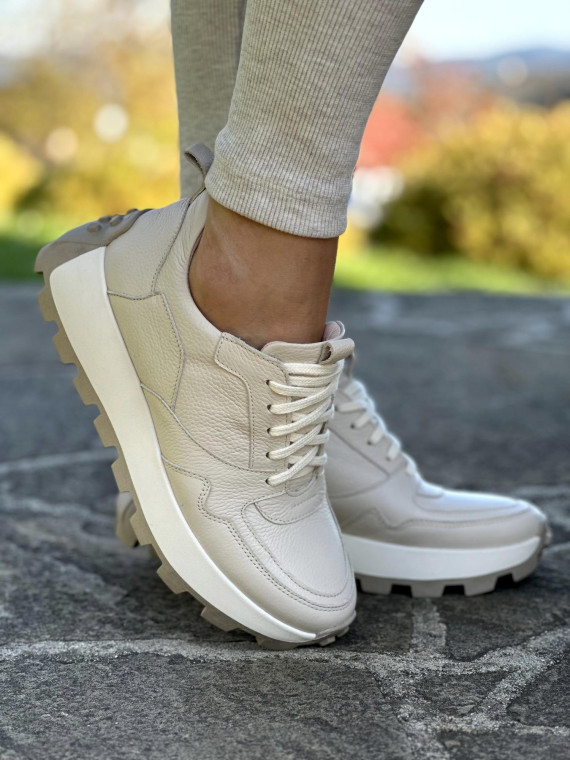 Sneakersy OLEKSY ze skóry Polskiej produkcji