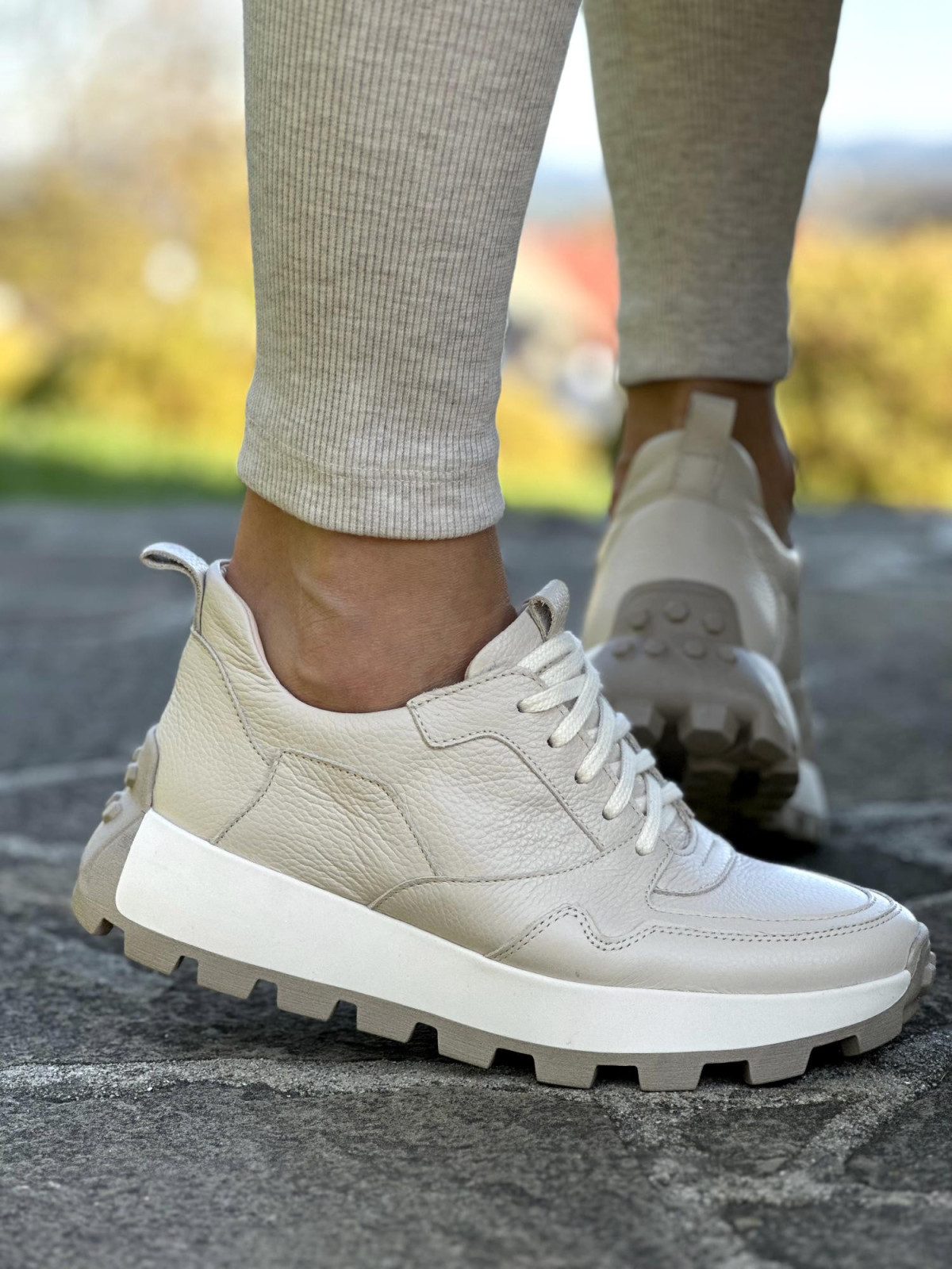 Sneakersy OLEKSY ze skóry Polskiej produkcji