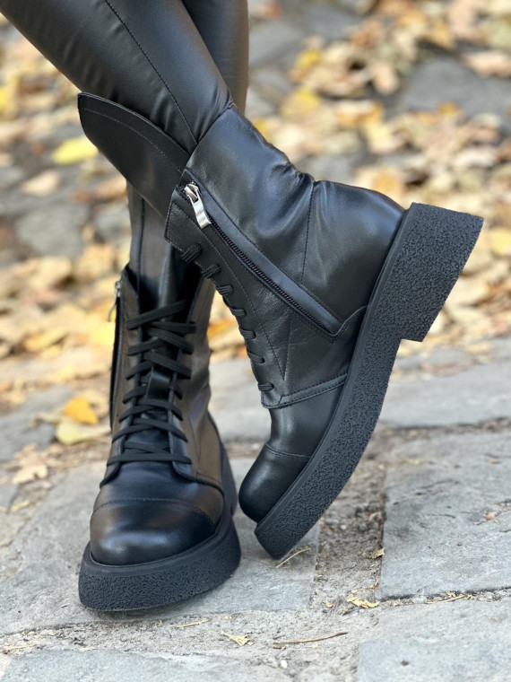 Botki skórzane OLEKSY Polskiej produkcji