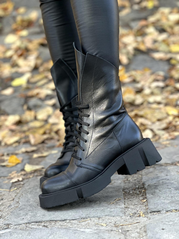 Botki skórzane OLEKSY Polskiej produkcji