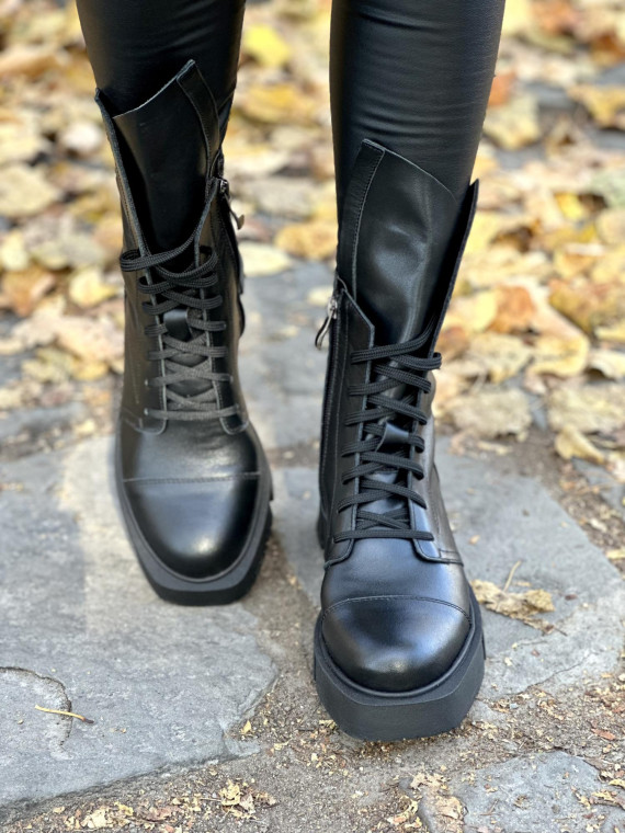 Botki skórzane OLEKSY Polskiej produkcji