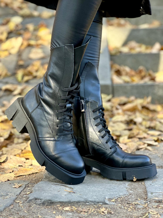 Botki skórzane OLEKSY Polskiej produkcji