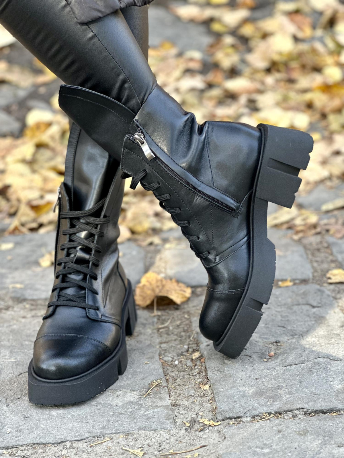 Botki skórzane OLEKSY Polskiej produkcji