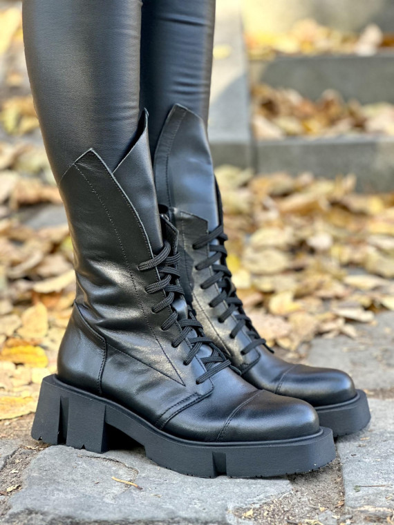 Botki skórzane OLEKSY Polskiej produkcji