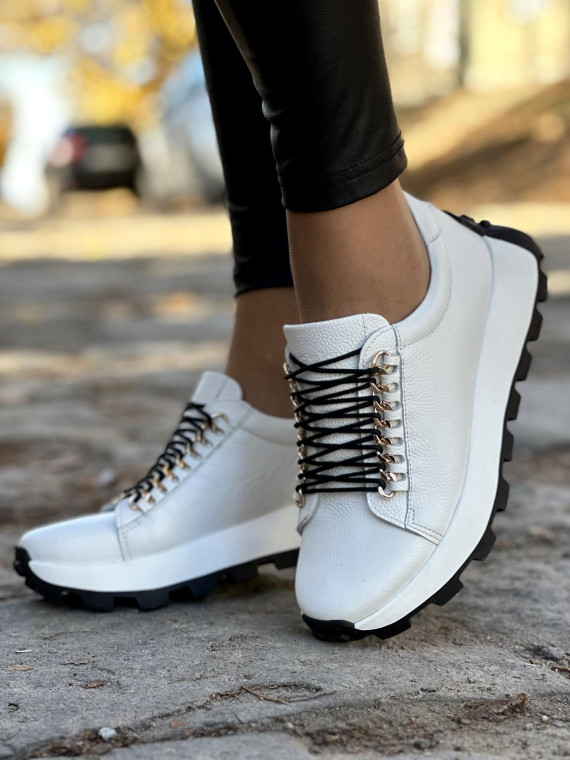 Sneakersy OLEKSY ze skóry Polskiej produkcji