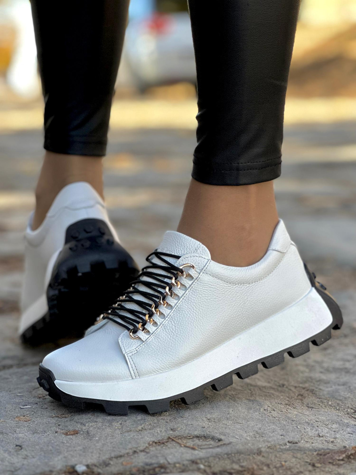 Sneakersy OLEKSY ze skóry Polskiej produkcji