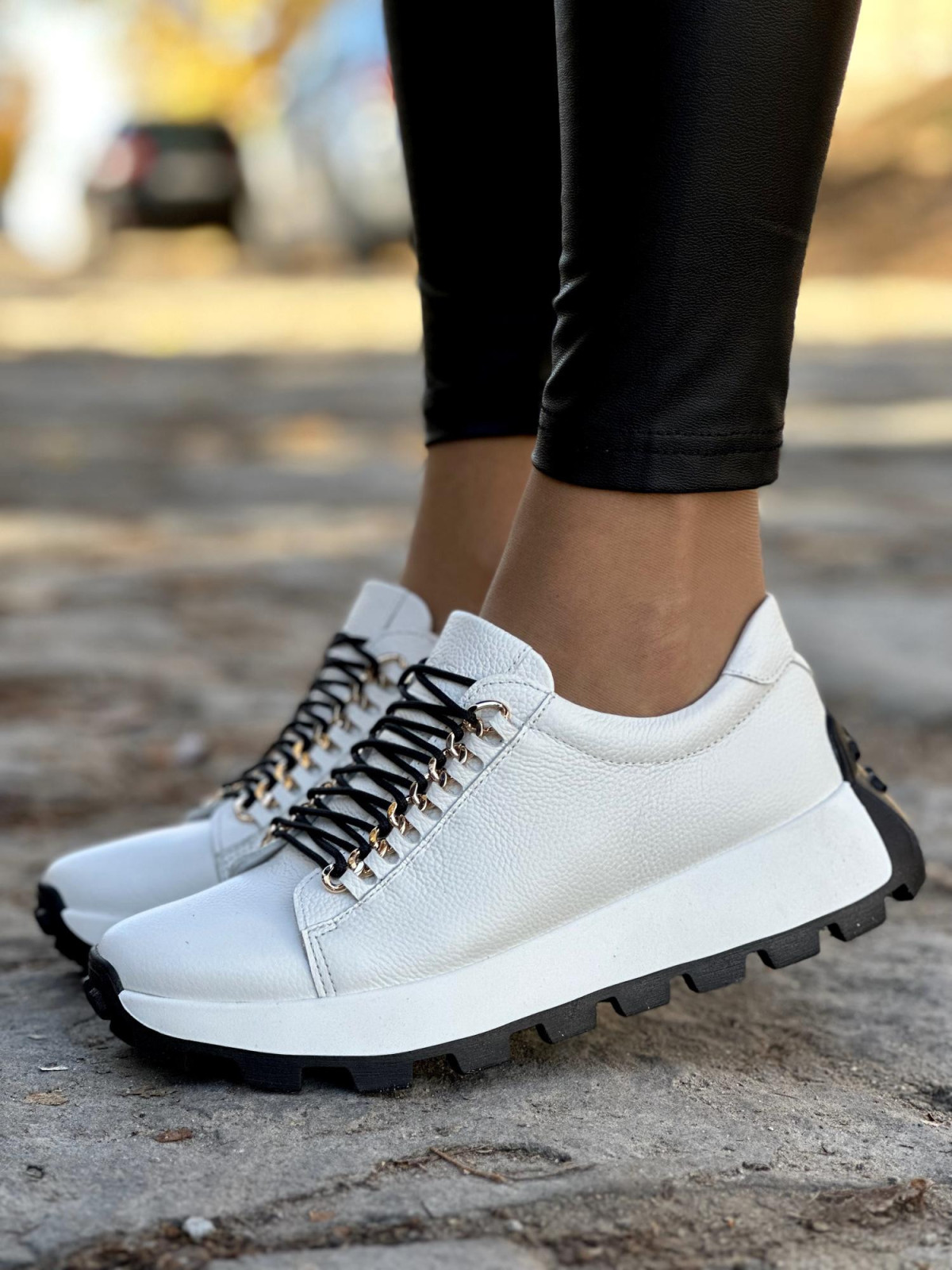 Sneakersy OLEKSY ze skóry Polskiej produkcji