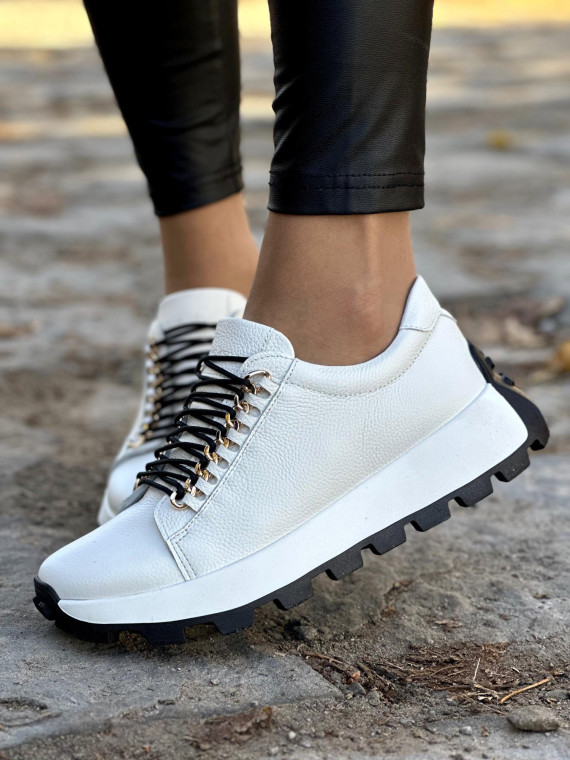 Sneakersy OLEKSY ze skóry Polskiej produkcji