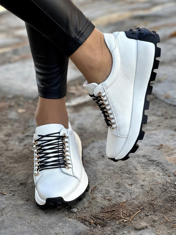 Sneakersy OLEKSY ze skóry Polskiej produkcji