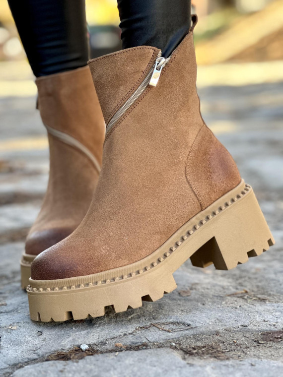 Botki skórzane OLEKSY Polskiej produkcji