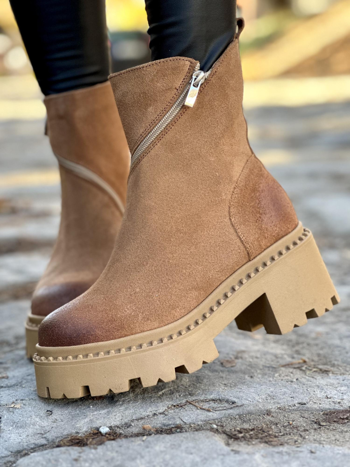 Botki skórzane OLEKSY Polskiej produkcji