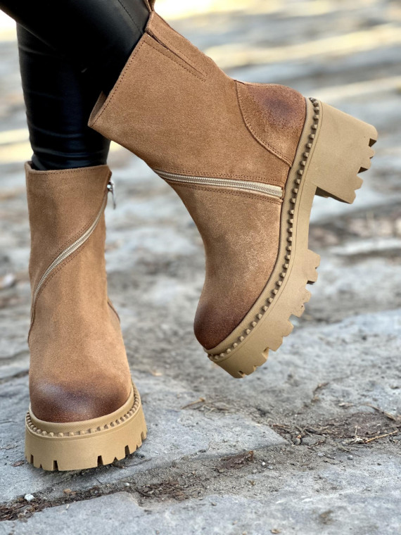 Botki skórzane OLEKSY Polskiej produkcji