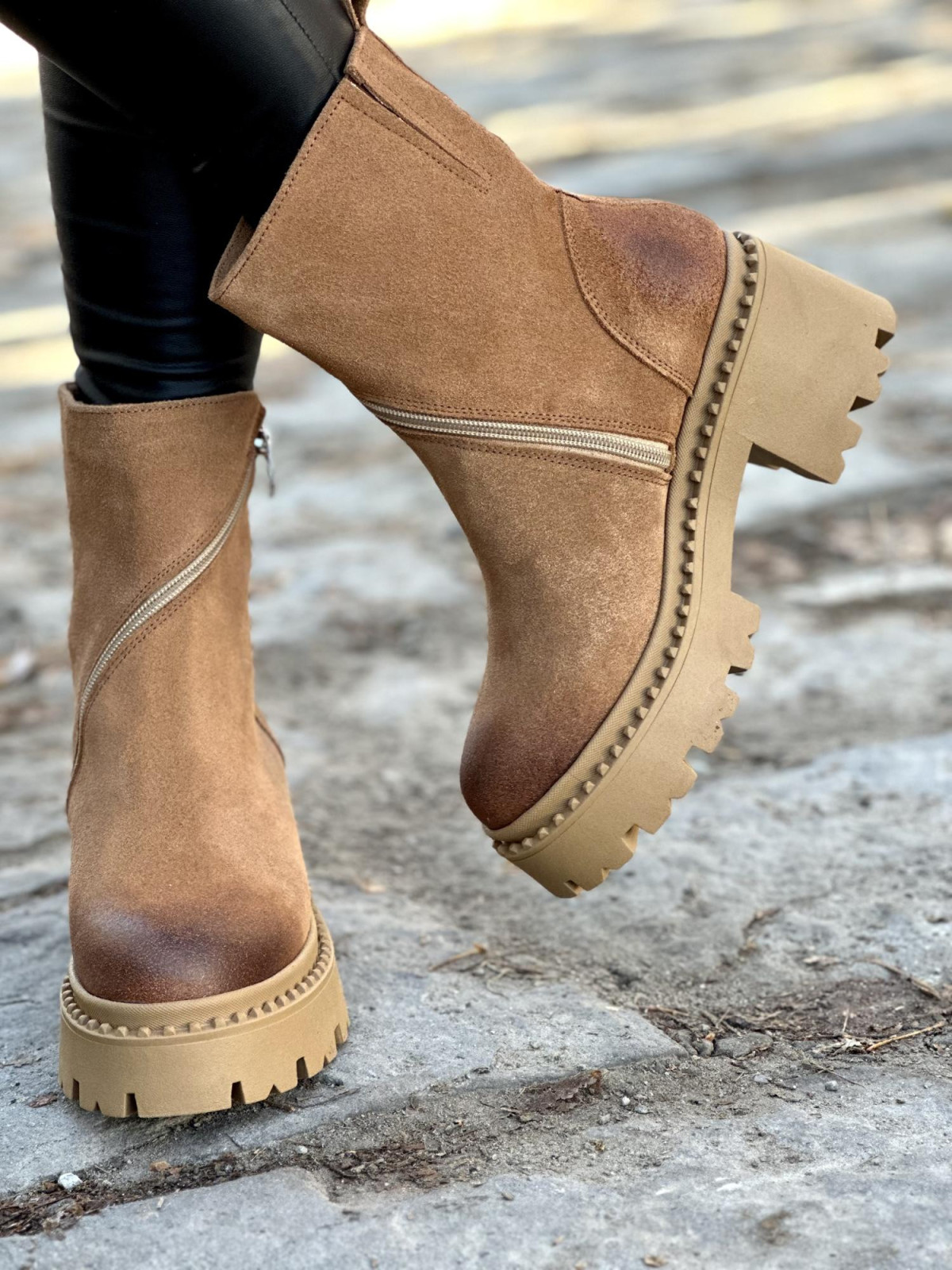 Botki skórzane OLEKSY Polskiej produkcji