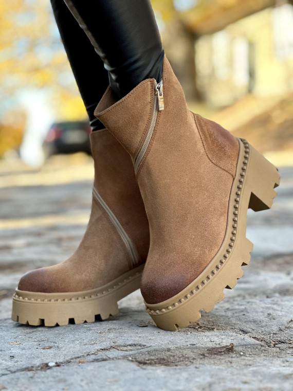 Botki skórzane OLEKSY Polskiej produkcji