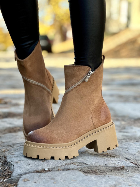 Botki skórzane OLEKSY Polskiej produkcji