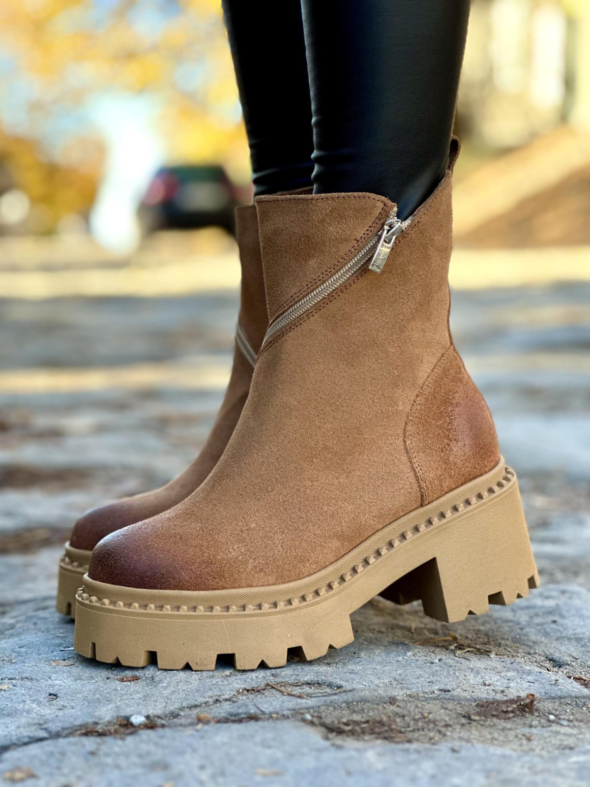 Botki skórzane OLEKSY Polskiej produkcji