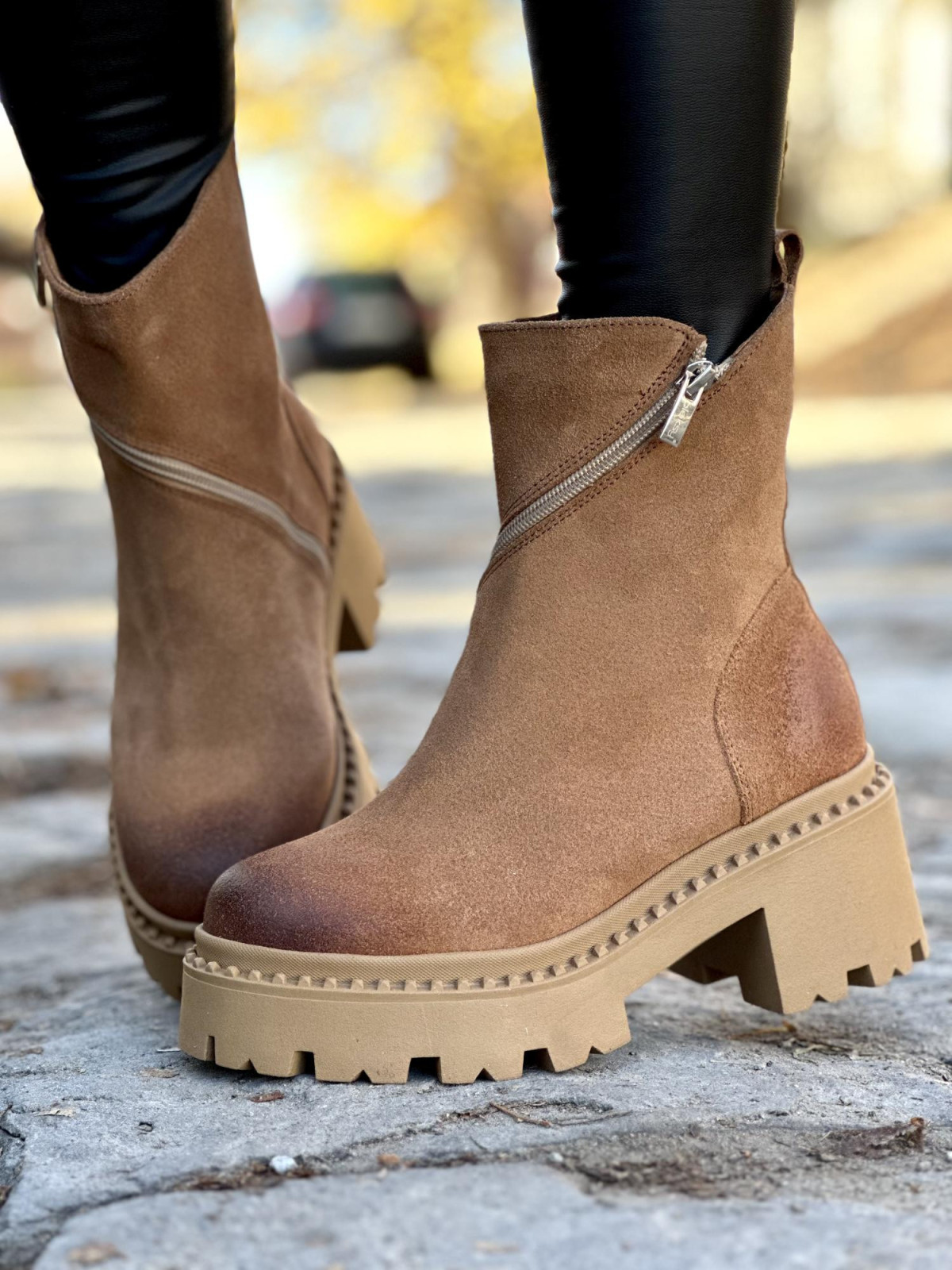 Botki skórzane OLEKSY Polskiej produkcji