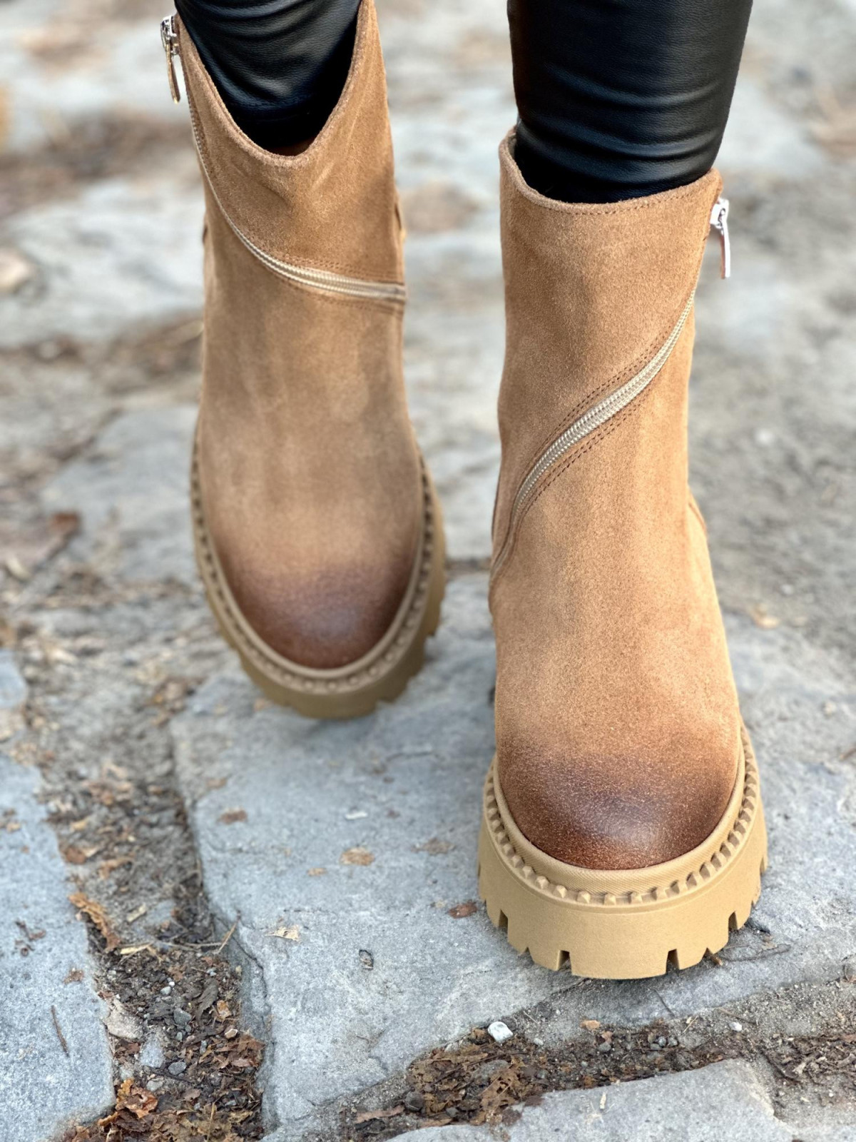 Botki skórzane OLEKSY Polskiej produkcji