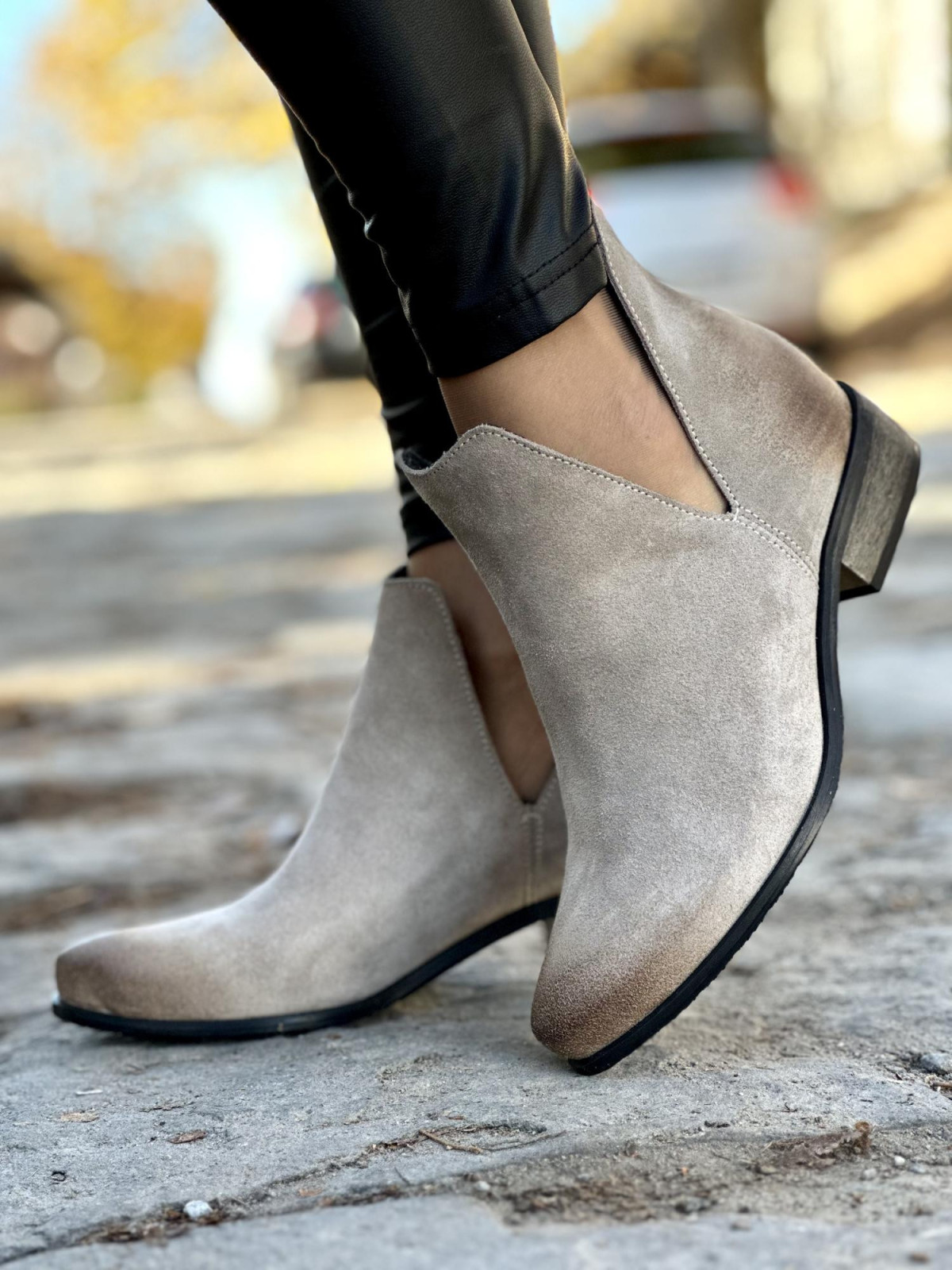 Botki skórzane OLEKSY Polskiej produkcji