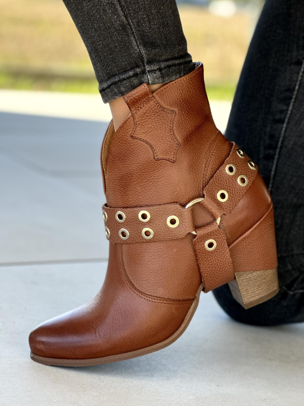 Botki skórzane  Polskiej produkcji