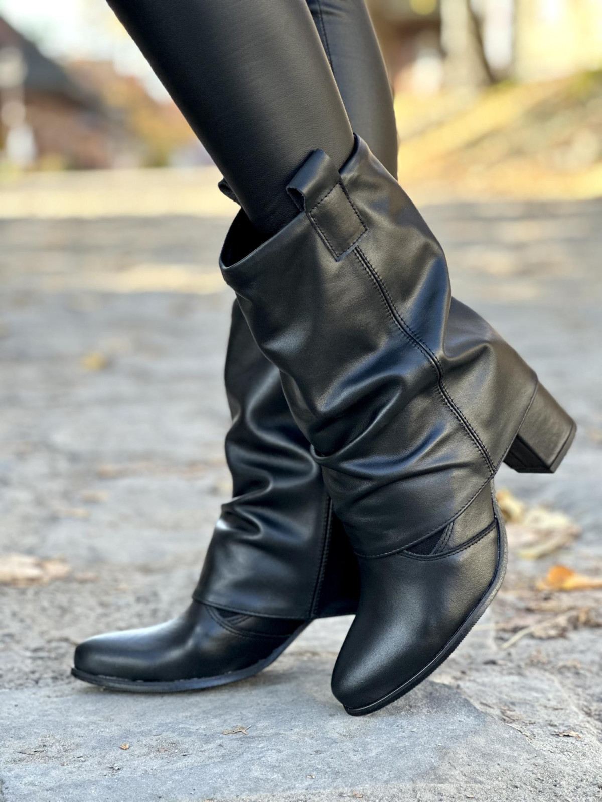 Botki skórzane Polskiej produkcji