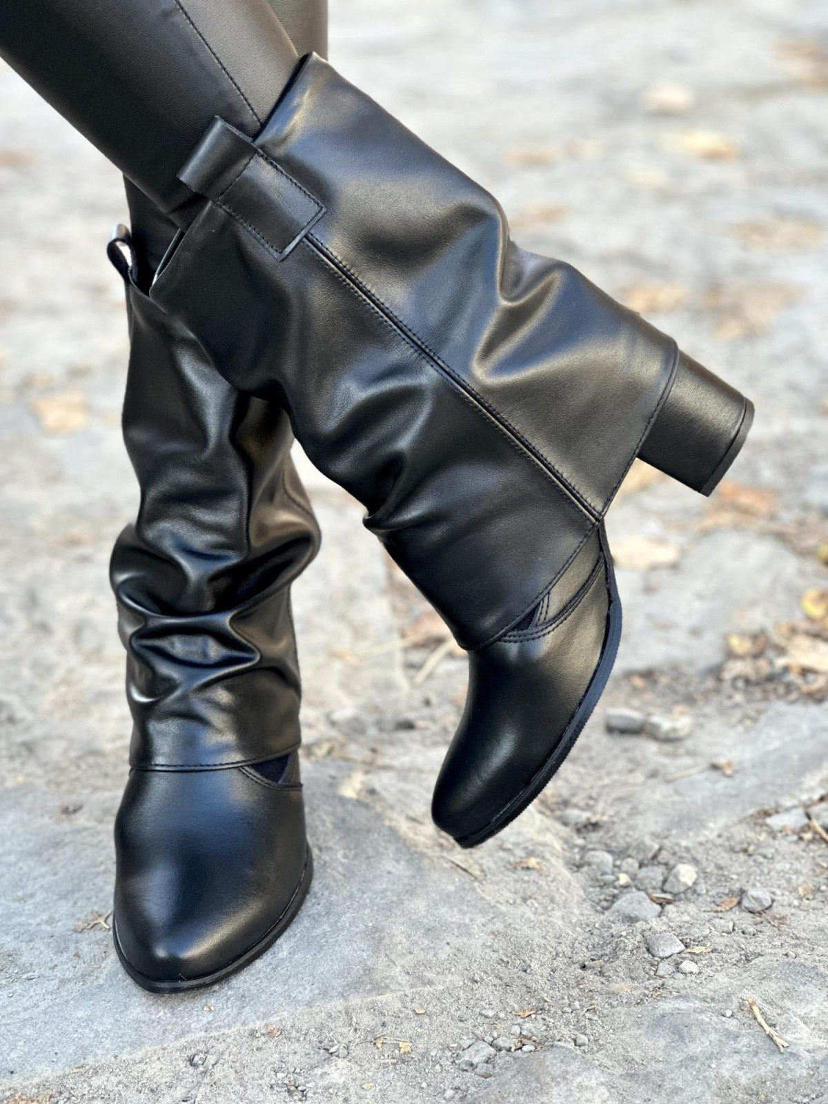 Botki skórzane Polskiej produkcji