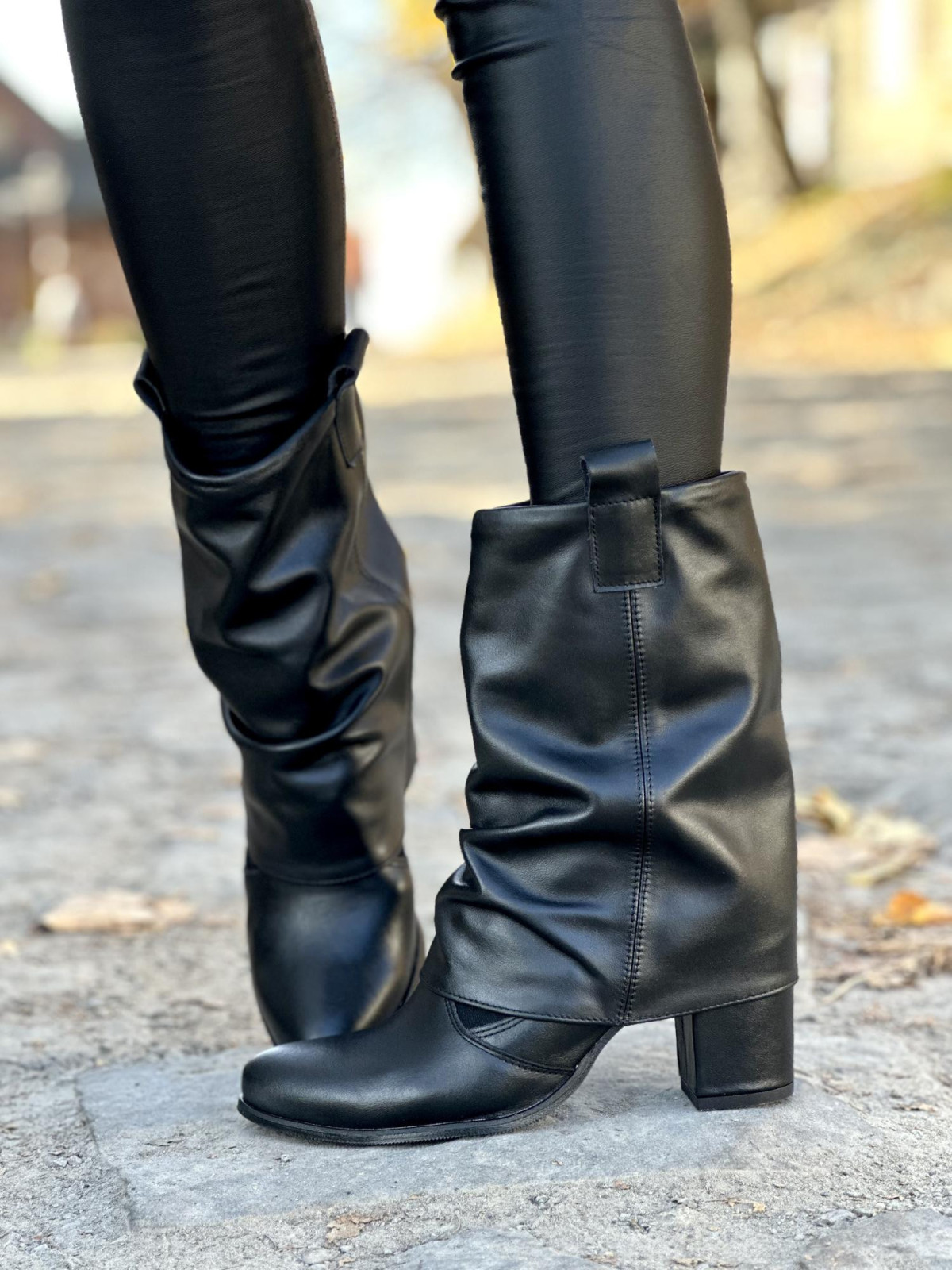 Botki skórzane Polskiej produkcji