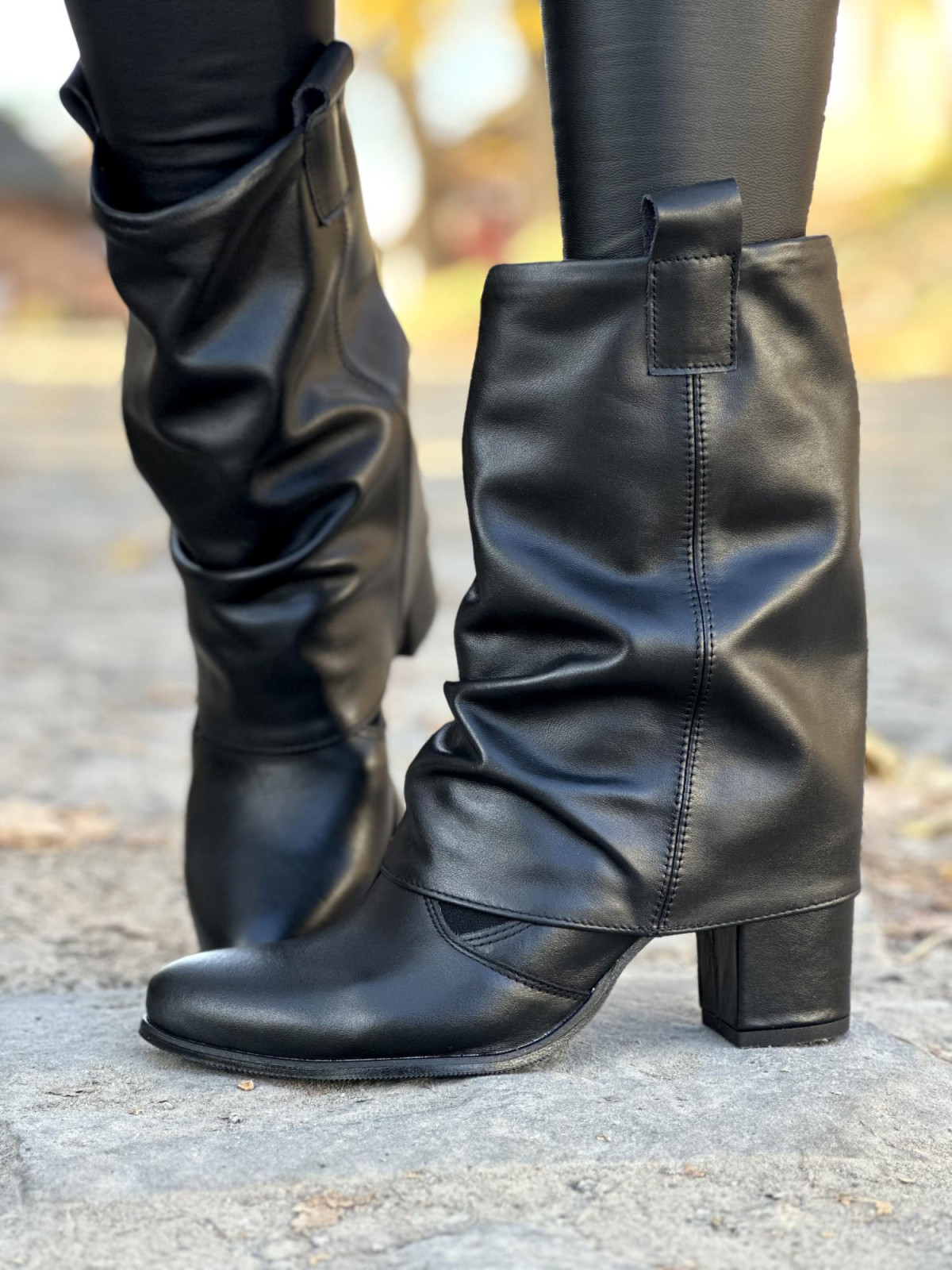 Botki skórzane Polskiej produkcji