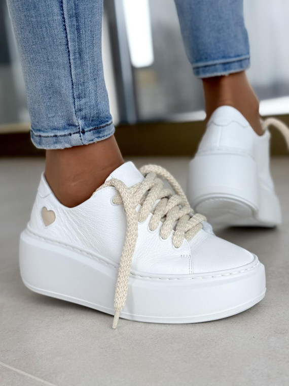 Sneakersy OLEKSY ze skóry Polskiej produkcji