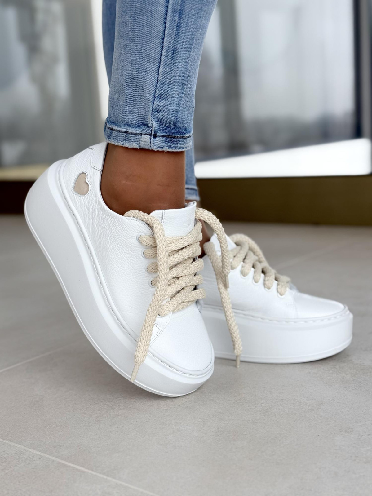 Sneakersy OLEKSY ze skóry Polskiej produkcji