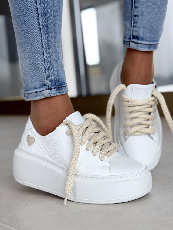 Sneakersy OLEKSY ze skóry Polskiej produkcji