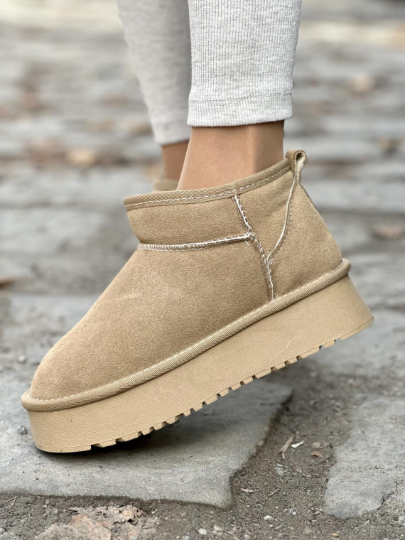 Śniegowce ze skóry naturalnej