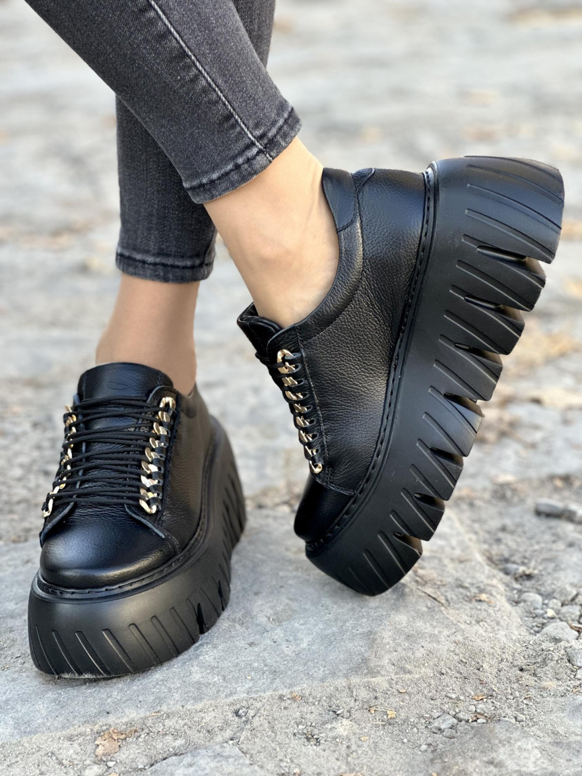 Sneakersy OLEKSY ze skóry Polskiej produkcji